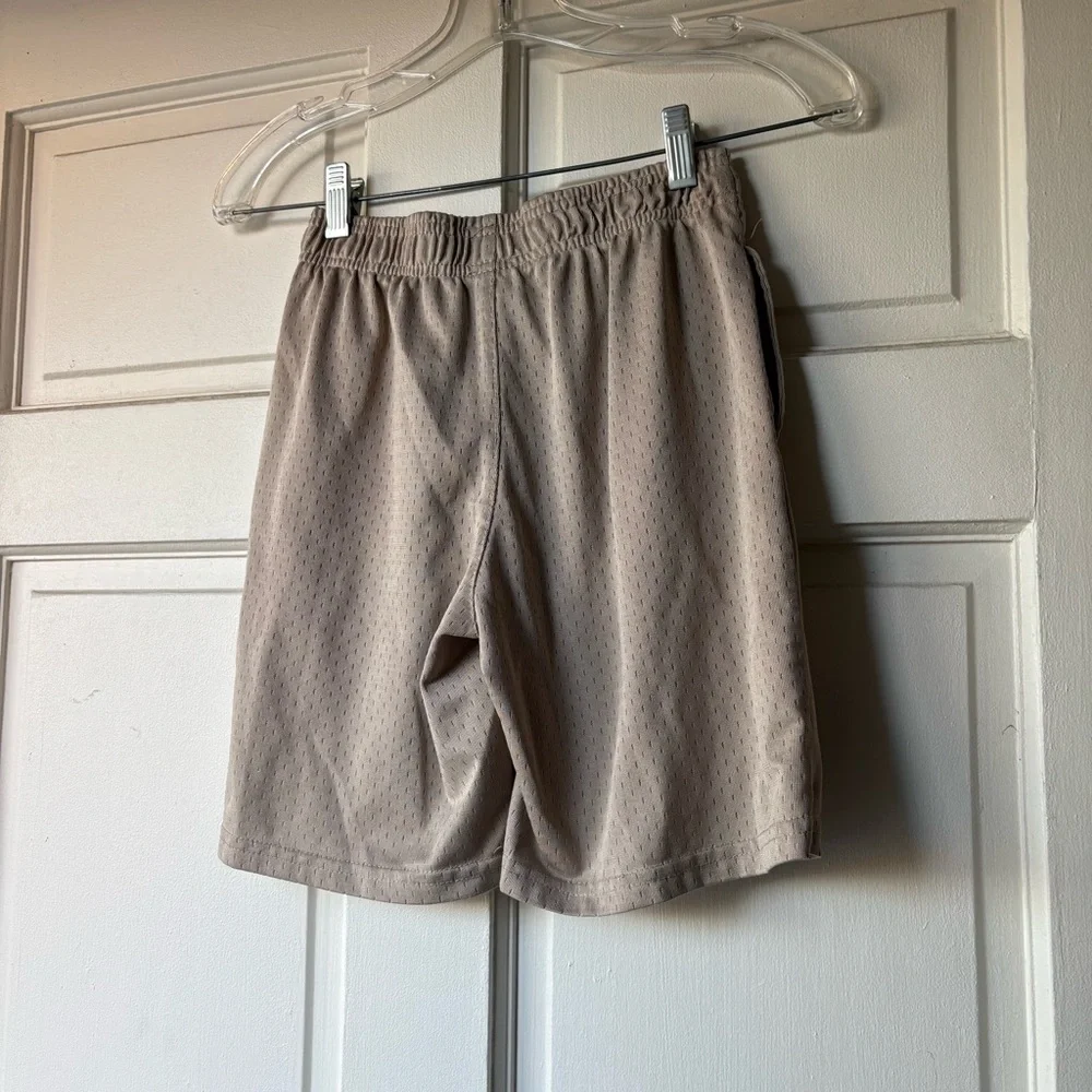 NBA Tan Athletic Shorts 10-12 basketball kids boys . SB3